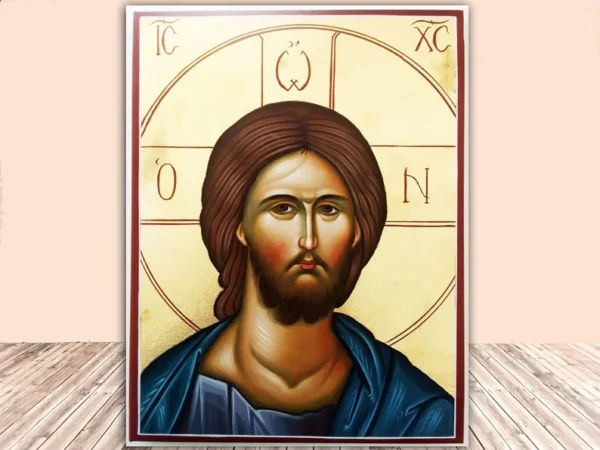 Jesus icon mural canva hand-painted religious work of art co